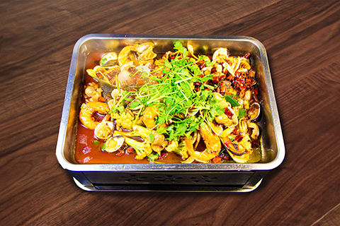 spicy sichuan seafood platter 麻辣海鲜一锅端 <img title='New' src='/css/new.png' />
