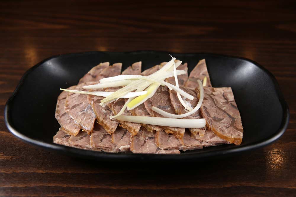 five flavored beef (cold dish) 五香牛肉