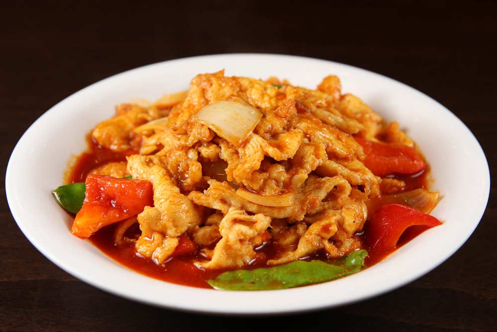 curry flavored chicken 咖喱鸡  <img title='Spicy & Hot' align='absmiddle' src='/css/spicy.png' /> <img title='Spicy & Hot' align='absmiddle' src='/css/spicy.png' />