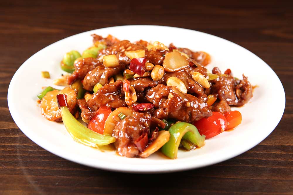 kung bao beef 宮保牛 <img title='Spicy & Hot' align='absmiddle' src='/css/spicy.png' />