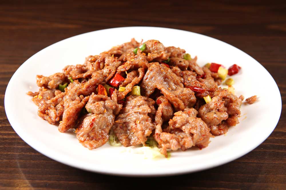 b09.chili & cumin flavored dried lamb 孜然羊肉片[spicy]