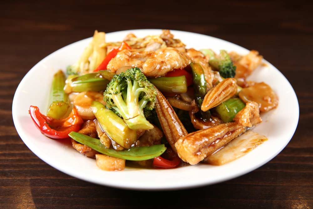 chicken mixed veg 素菜鸡