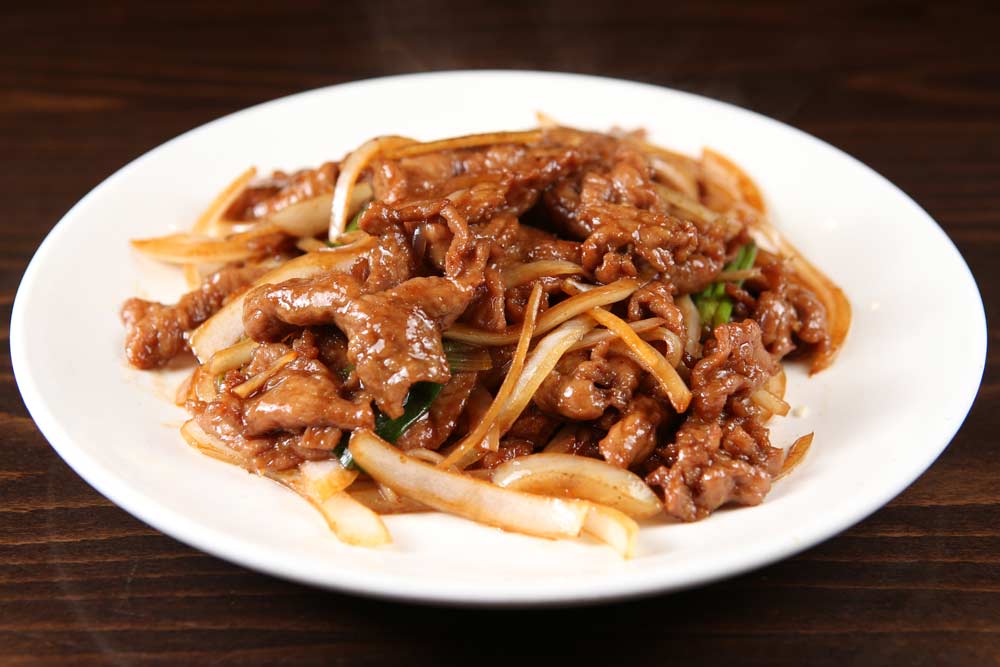 beef with scallion  葱爆牛