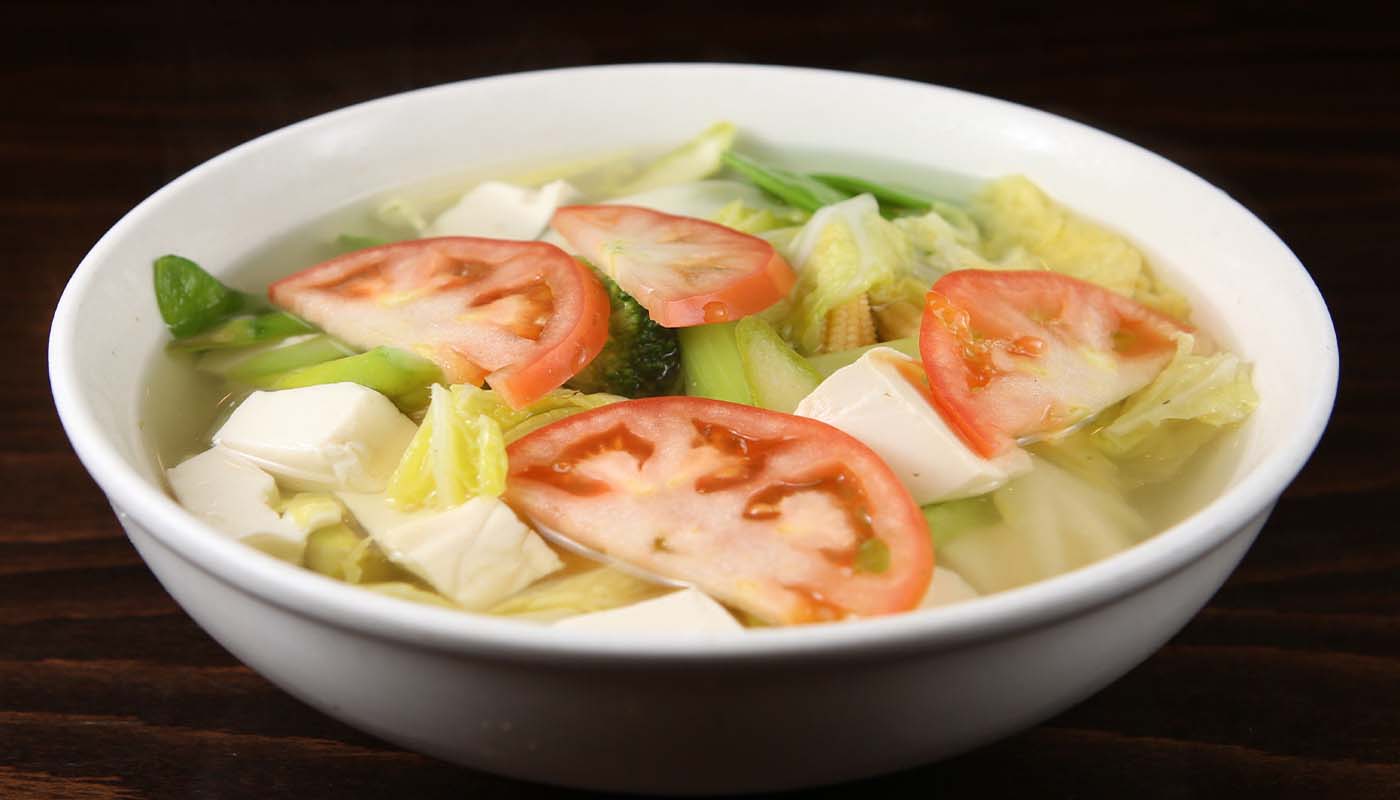 s08 vegetableetable&tofu soup 蔬菜豆腐汤