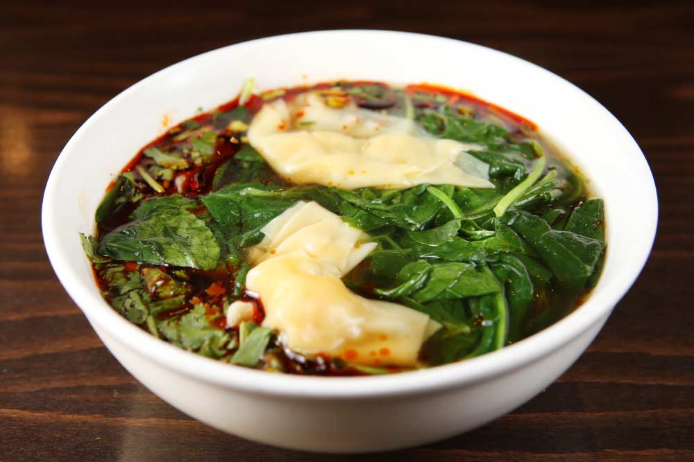 hot & sour wonton soup (for 2) 酸辣抄手  <img title='Spicy & Hot' align='absmiddle' src='/css/spicy.png' />