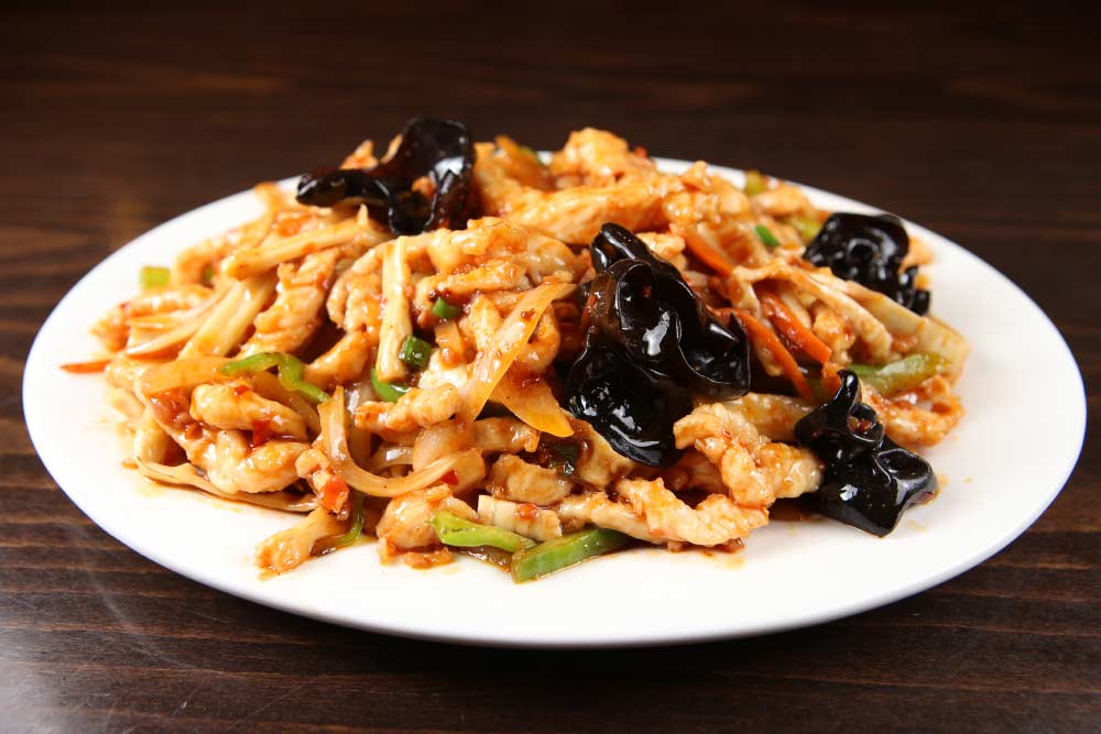 chicken w. yu xiang sauce 鱼香鸡丝  <img title='Spicy & Hot' align='absmiddle' src='/css/spicy.png' />