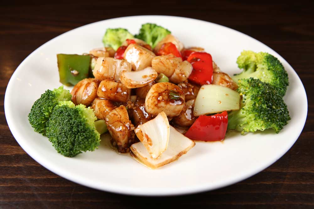 scallops w. blachicken pepper sauce 黑椒干贝  <img title='Spicy & Hot' align='absmiddle' src='/css/spicy.png' />