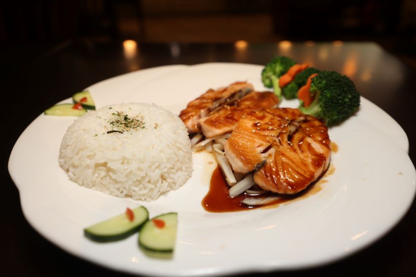 salmon teriyaki