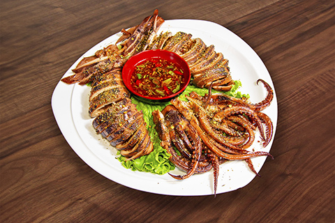 spicy squid rolls (1pc) 香烤鱿鱼